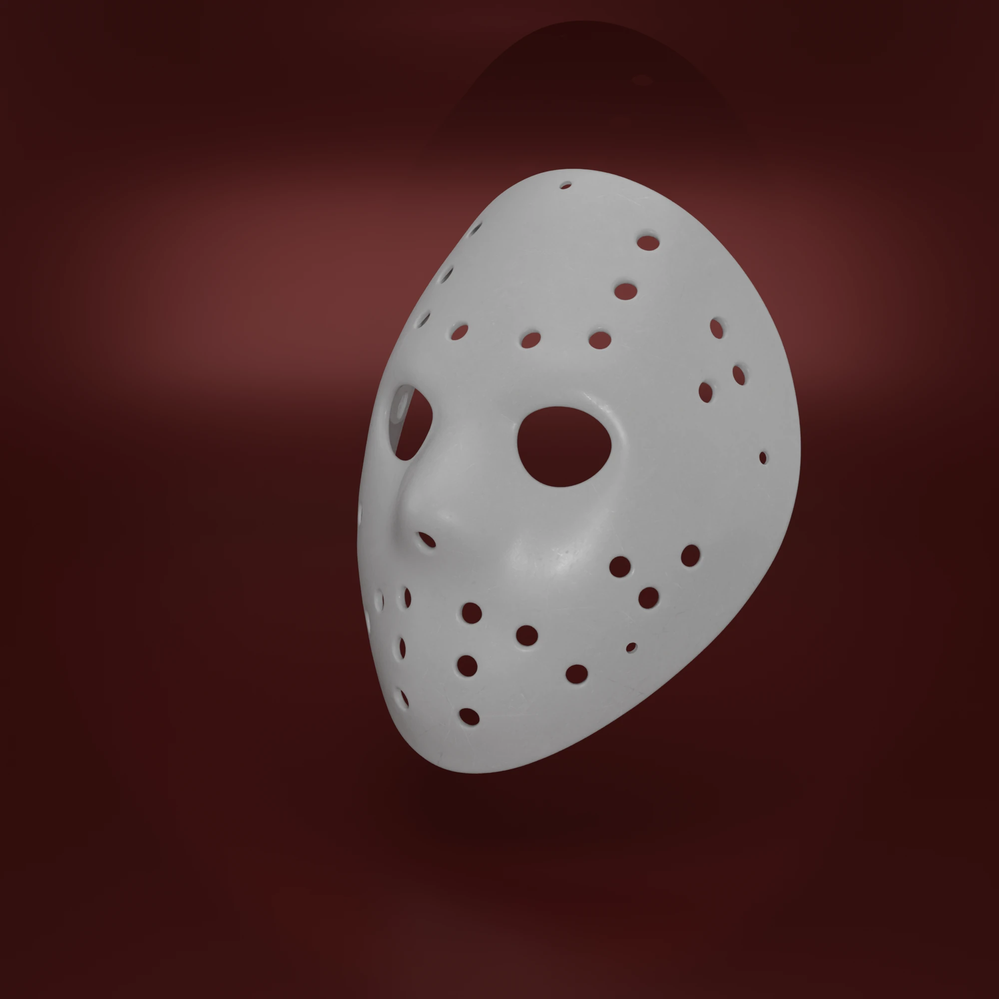 Hockey Mask 3D Model (STL) for 3D Printing | Inspired by Friday the 13th - Image 2