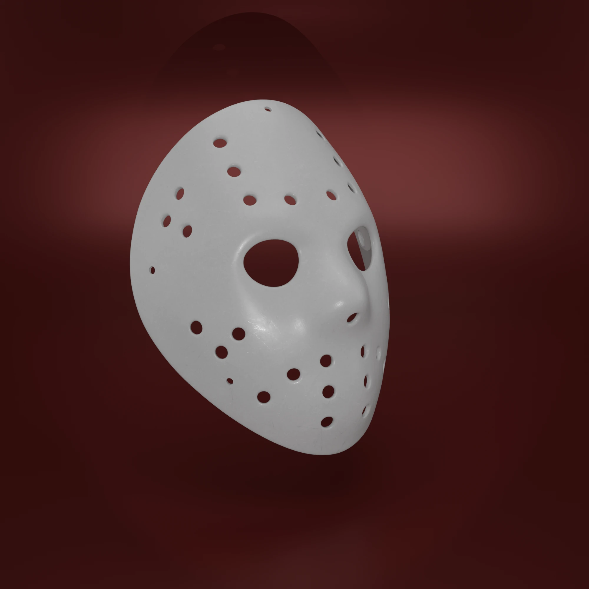 Hockey Mask 3D Model (STL) for 3D Printing | Inspired by Friday the 13th - Image 3